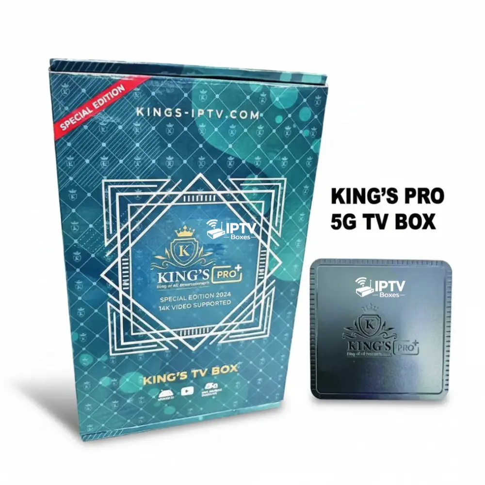 Kings Pro IPTV Box in Dubai, UAE – 32GB RAM, 512GB Storage, Android 10, 14K Ultra HD Streaming TV Box